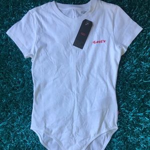 Authentic Levi’s Women’s White Bodysuit